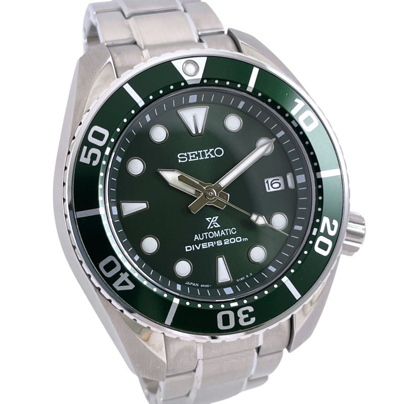【SEIKO】セイコー プロスペックス ダイバーズ SBDC081 6R35-00A0 腕時計 ステンレススチール メンズ 200m グリーン 緑文字盤