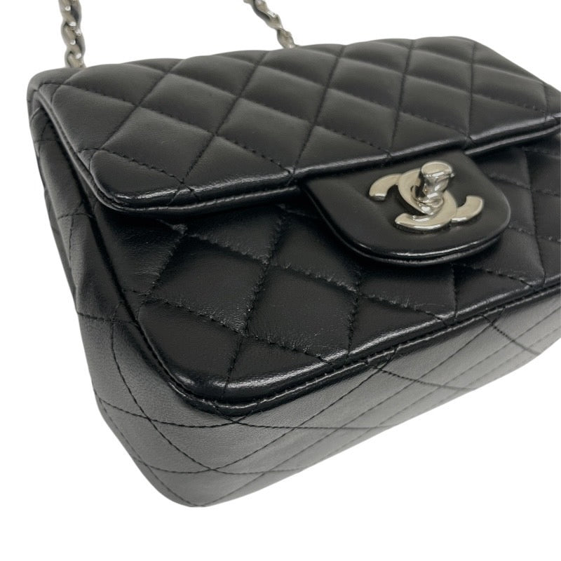【CHANEL】シャネル ミニマトラッセ A35200 ショルダーバッグ ラムスキン レディース チェーンショルダー 黒 ブラック 24番