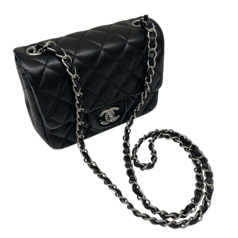 【CHANEL】シャネル ミニマトラッセ A35200 ショルダーバッグ ラムスキン レディース チェーンショルダー 黒 ブラック 24番
