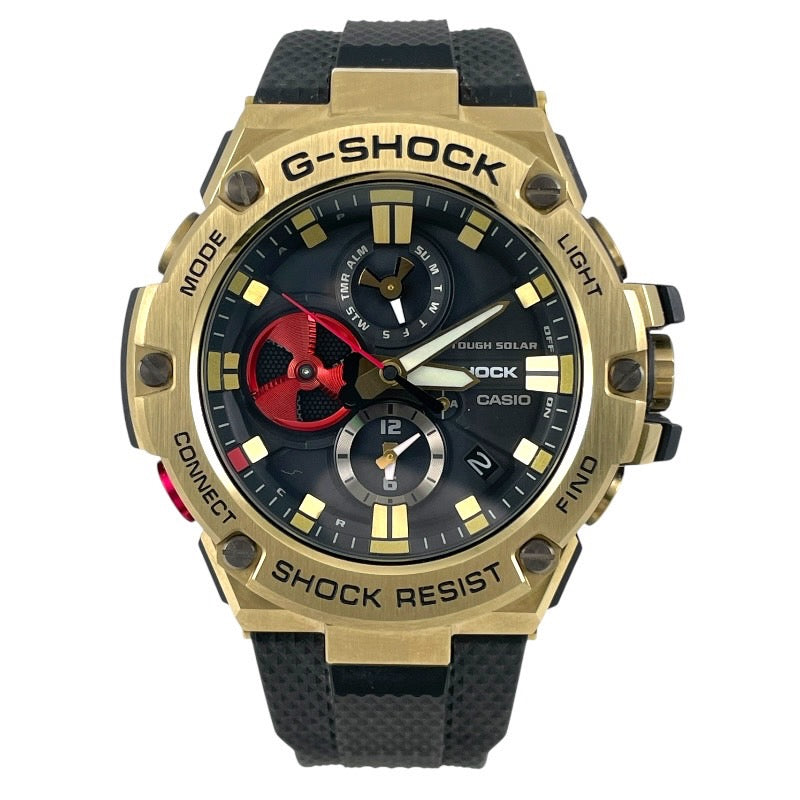 【CASIO】カシオ 八村塁コラボ G-SHOCK GST-B100RH-1AJR 腕時計 SS/ラバー メンズ Gショック ソーラー
