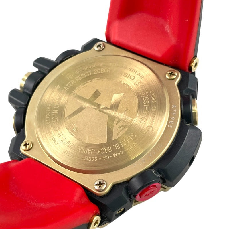 【CASIO】カシオ 八村塁コラボ G-SHOCK GST-B100RH-1AJR 腕時計 SS/ラバー メンズ Gショック ソーラー