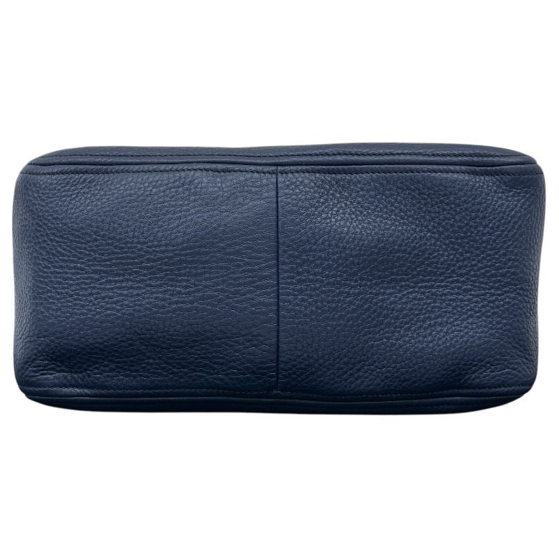 【PRADA】プラダ 2WAY ミニボストン 青 ブルー ハンドバッグ レザー レディース