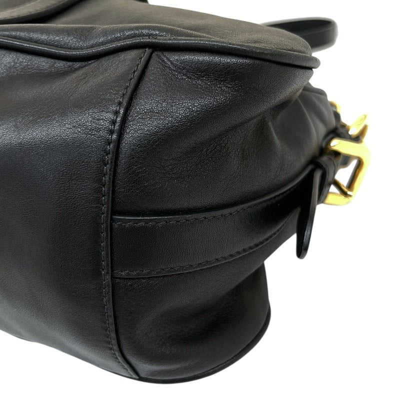 【PRADA】プラダ 2WAYバッグ BN1903 ハンドバッグ レディース 本革 オールレザー ゴールド金具 黒 ブラック ショルダー