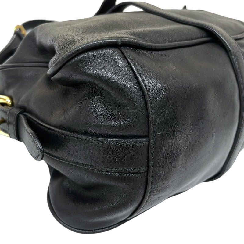 【PRADA】プラダ 2WAYバッグ BN1903 ハンドバッグ レディース 本革 オールレザー ゴールド金具 黒 ブラック ショルダー