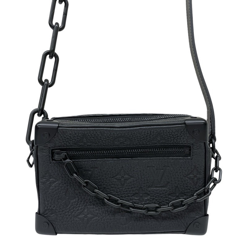 【LOUIS VUITTON】ルイ・ヴィトン ミニ ソフトトランク M55702 ショルダーバッグ レザー メンズ モノグラム トリヨン ノワール 黒 アンプラント
