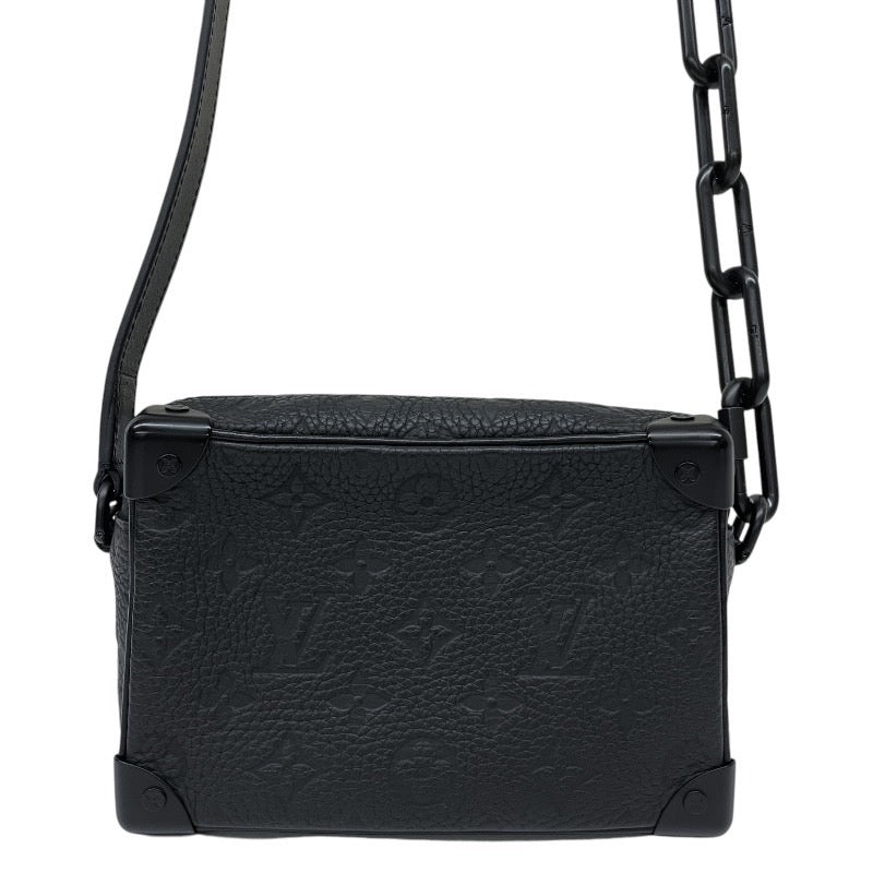【LOUIS VUITTON】ルイ・ヴィトン ミニ ソフトトランク M55702 ショルダーバッグ レザー メンズ モノグラム トリヨン ノワール 黒 アンプラント