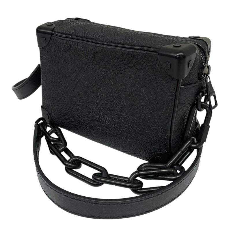 【LOUIS VUITTON】ルイ・ヴィトン ミニ ソフトトランク M55702 ショルダーバッグ レザー メンズ モノグラム トリヨン ノワール 黒 アンプラント