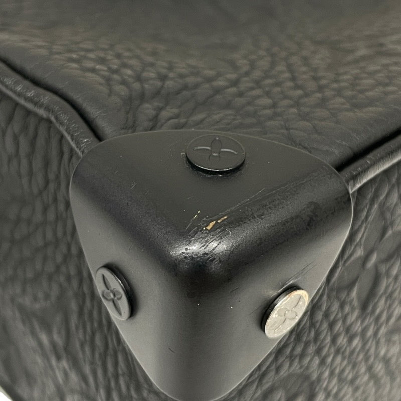 【LOUIS VUITTON】ルイ・ヴィトン ミニ ソフトトランク M55702 ショルダーバッグ レザー メンズ モノグラム トリヨン ノワール 黒 アンプラント