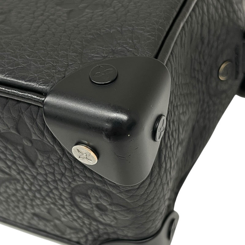 【LOUIS VUITTON】ルイ・ヴィトン ミニ ソフトトランク M55702 ショルダーバッグ レザー メンズ モノグラム トリヨン ノワール 黒 アンプラント