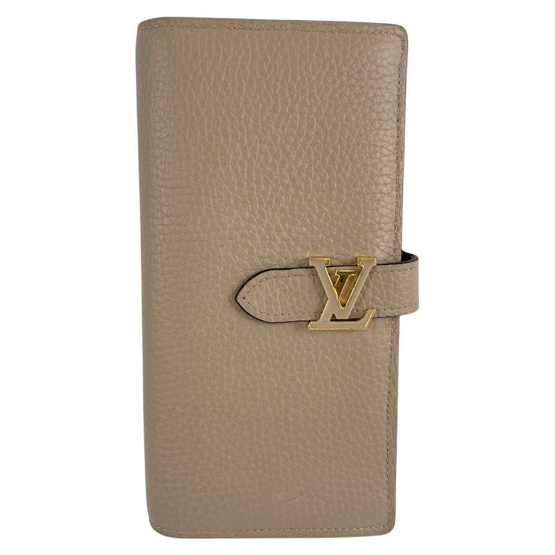 【LOUIS VUITTON】ルイ・ヴィトン LV ヴェルティカル ウォレット M81367 長財布 レザー レディース ガレ グレージュ トリヨン