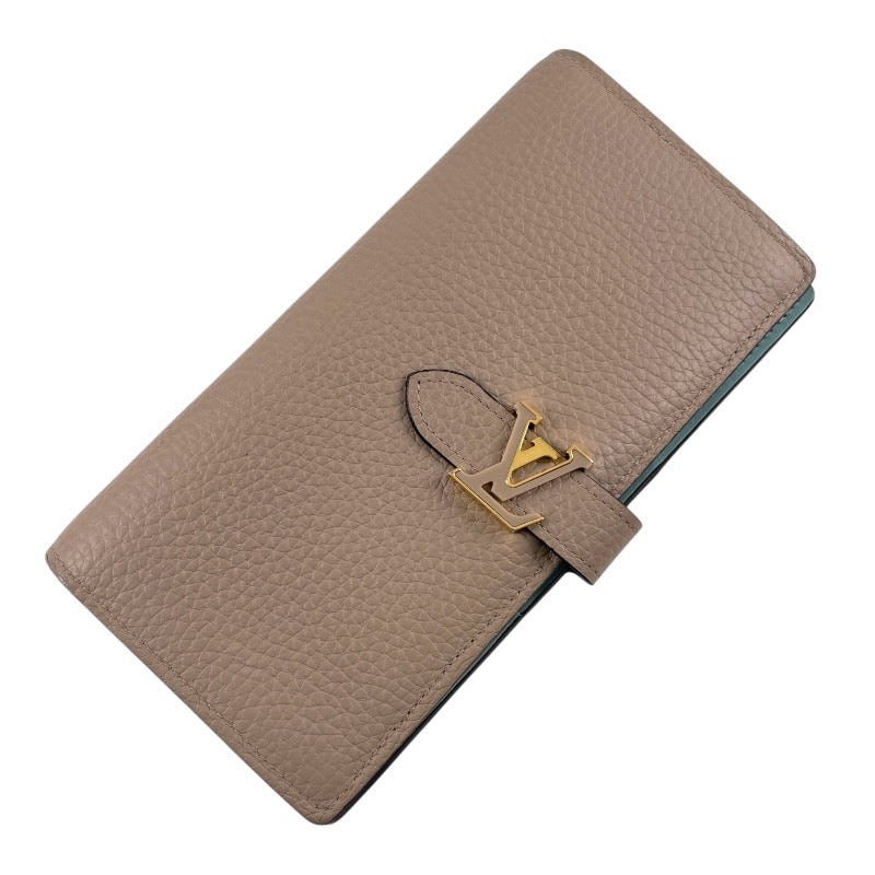 【LOUIS VUITTON】ルイ・ヴィトン LV ヴェルティカル ウォレット M81367 長財布 レザー レディース ガレ グレージュ トリヨン