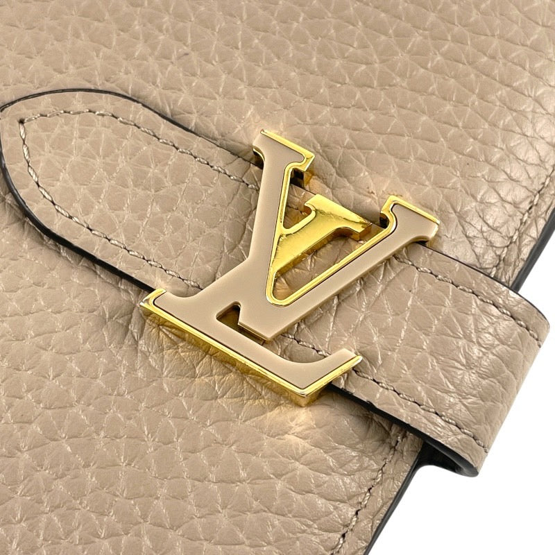 【LOUIS VUITTON】ルイ・ヴィトン LV ヴェルティカル ウォレット M81367 長財布 レザー レディース ガレ グレージュ トリヨン