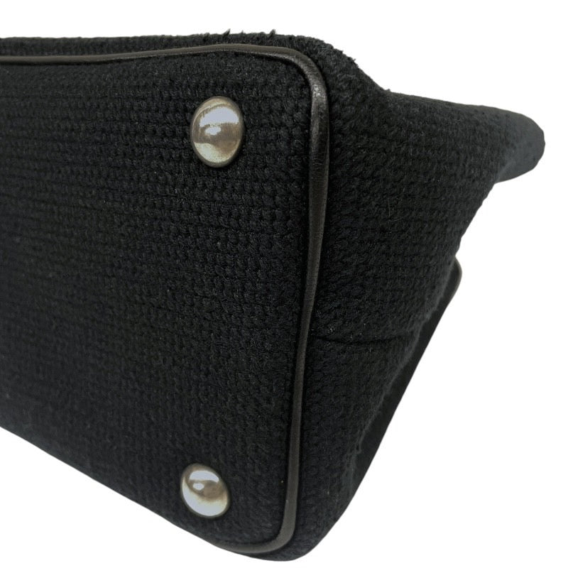 【SAINT LAURENT PARIS】サンローランパリ 2WAY ハンド チェーン 巾着 425068 ショルダーバッグ キャンバス レディース 刺繍 花 フラワー 黒 ブラック
