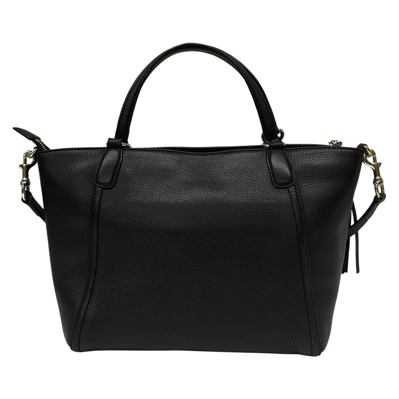 【GUCCI】グッチ SOHO ソーホー 493075 ハンドバッグ レザー レディース 2WAY 黒 ブラック ショルダー インターロッキングG