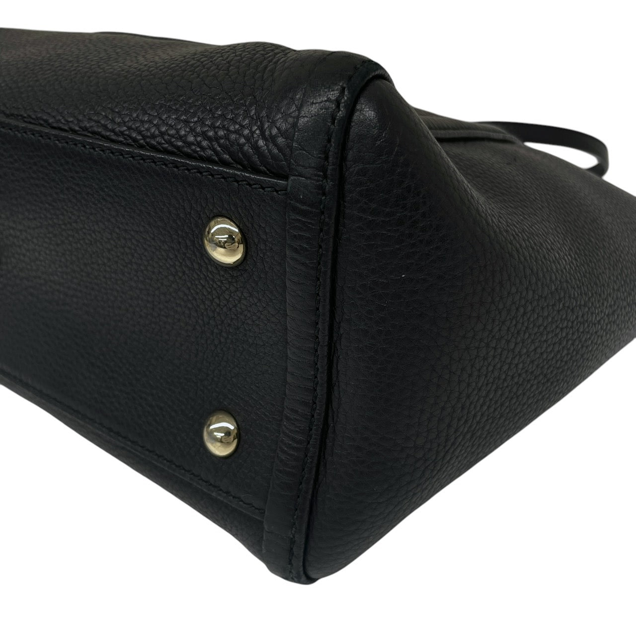 【GUCCI】グッチ SOHO ソーホー 493075 ハンドバッグ レザー レディース 2WAY 黒 ブラック ショルダー インターロッキングG