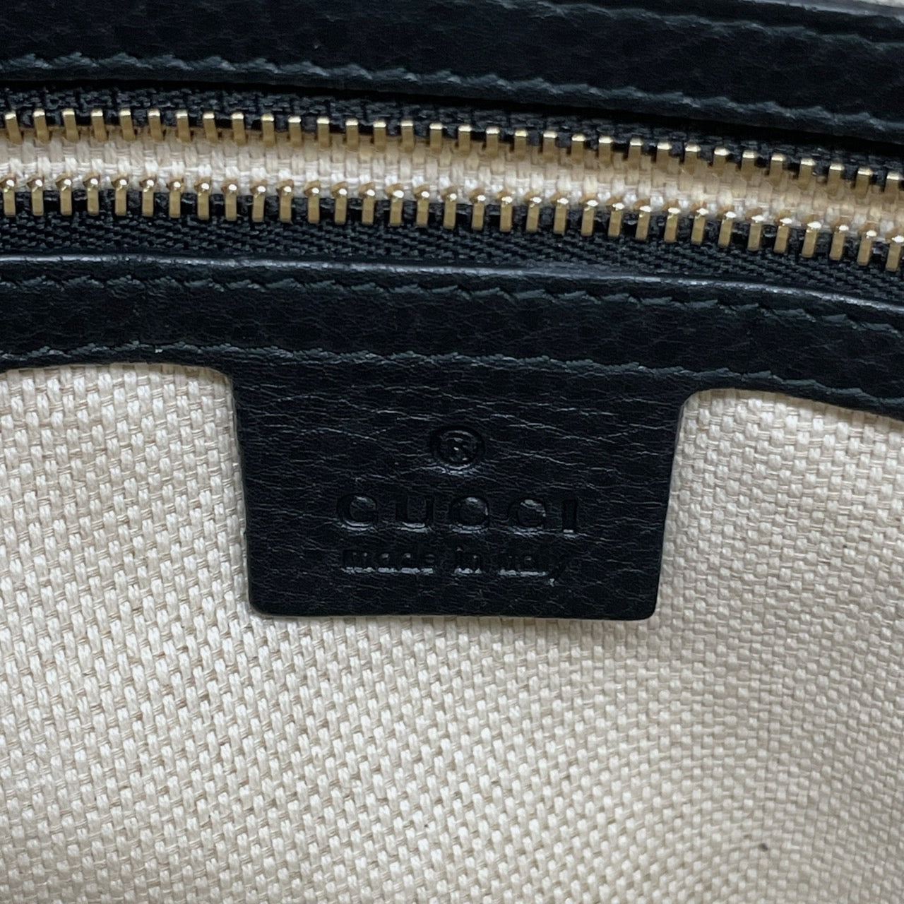 【GUCCI】グッチ SOHO ソーホー 493075 ハンドバッグ レザー レディース 2WAY 黒 ブラック ショルダー インターロッキングG