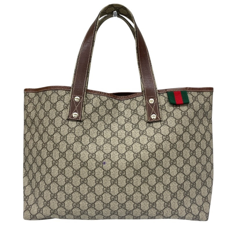 【GUCCI】グッチ GGスプリーム 211134 トートバッグ レディース ハンド シェリーライン ベージュ