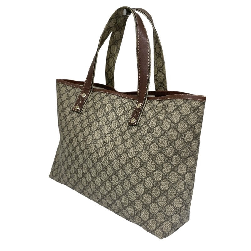 【GUCCI】グッチ GGスプリーム 211134 トートバッグ レディース ハンド シェリーライン ベージュ