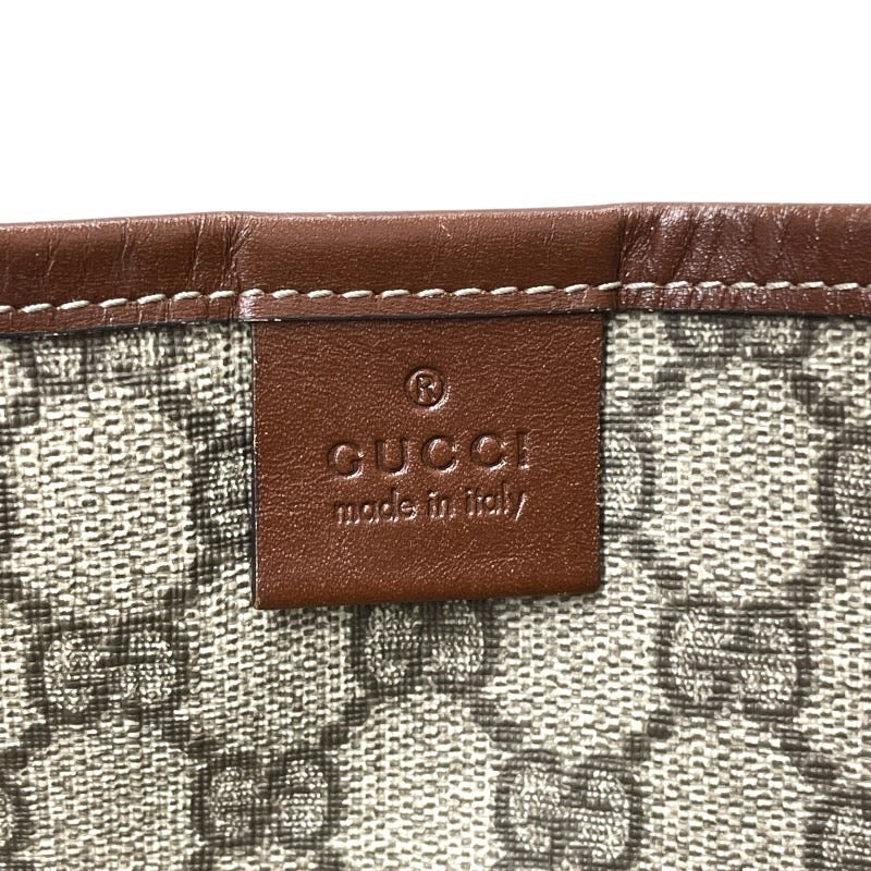 【GUCCI】グッチ GGスプリーム 211134 トートバッグ レディース ハンド シェリーライン ベージュ