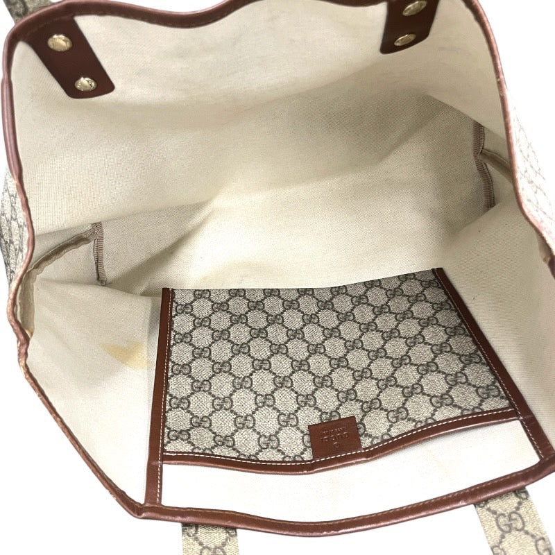 【GUCCI】グッチ GGスプリーム 211134 トートバッグ レディース ハンド シェリーライン ベージュ
