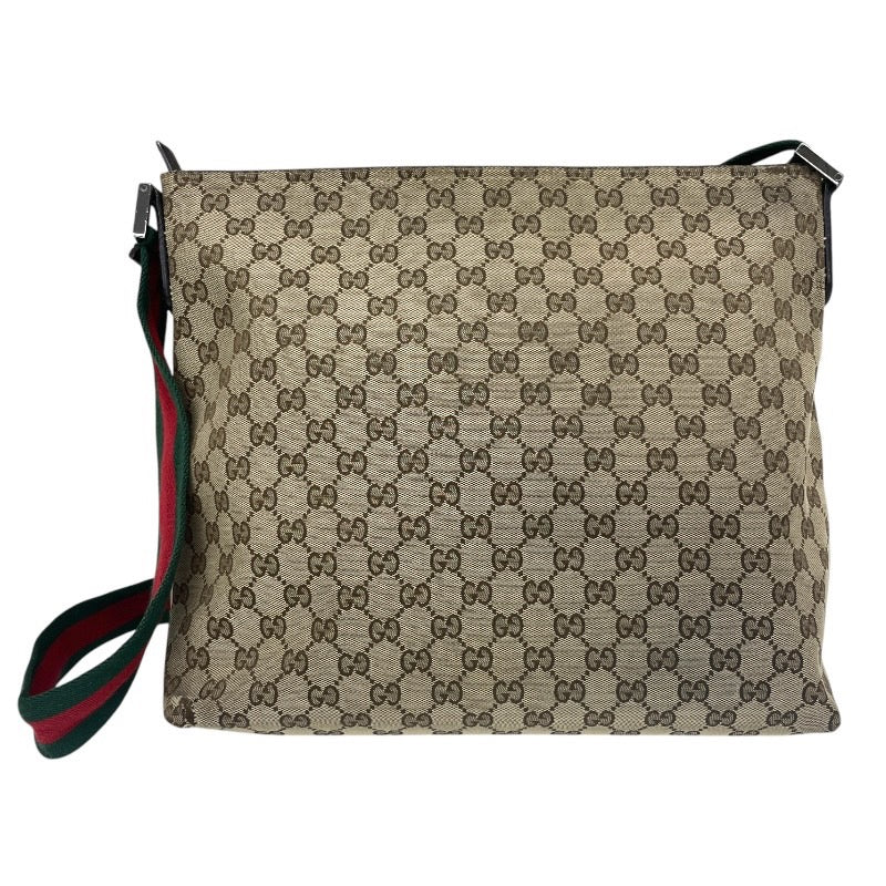 【GUCCI】グッチ GGキャンバス シェリーライン 189751 ショルダーバッグ レディース メッセンジャー クロスボディ ベージュ