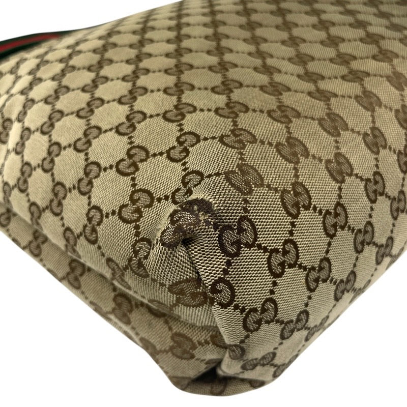 【GUCCI】グッチ GGキャンバス シェリーライン 189751 ショルダーバッグ レディース メッセンジャー クロスボディ ベージュ