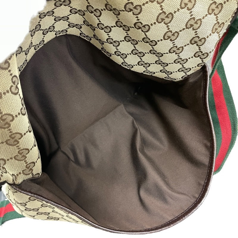 【GUCCI】グッチ GGキャンバス シェリーライン 189751 ショルダーバッグ レディース メッセンジャー クロスボディ ベージュ