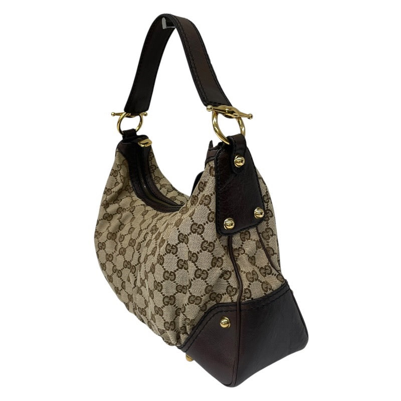 【GUCCI】グッチ GGキャンバス 211966 ショルダーバッグ レディース ワンショル セミショル ハンド ベージュ スタッズ
