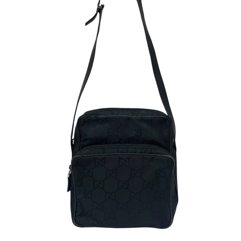 【GUCCI】グッチ クロスボディ 143751 ショルダーバッグ レディース GG ナイロン レザー ポシェット メンズ