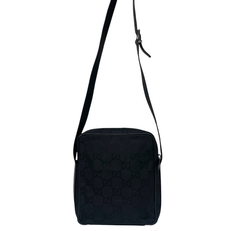 【GUCCI】グッチ クロスボディ 143751 ショルダーバッグ レディース GG ナイロン レザー ポシェット メンズ