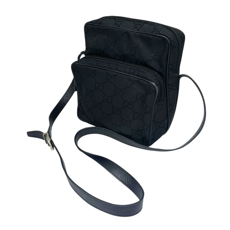 【GUCCI】グッチ クロスボディ 143751 ショルダーバッグ レディース GG ナイロン レザー ポシェット メンズ