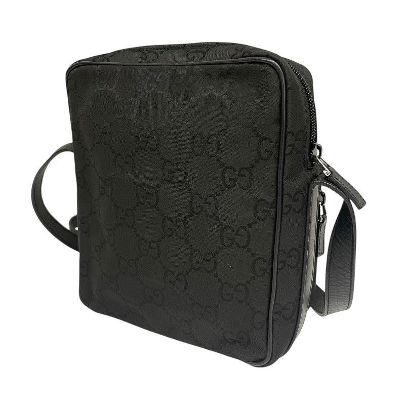 【GUCCI】グッチ クロスボディ 143751 ショルダーバッグ レディース GG ナイロン レザー ポシェット メンズ