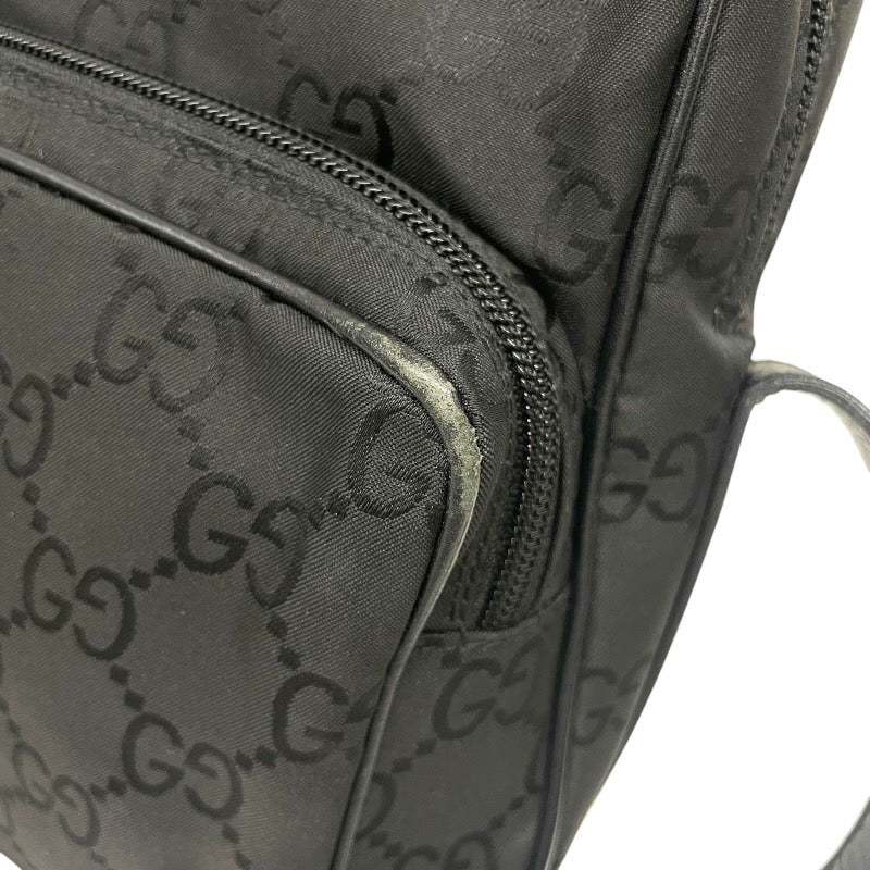 【GUCCI】グッチ クロスボディ 143751 ショルダーバッグ レディース GG ナイロン レザー ポシェット メンズ
