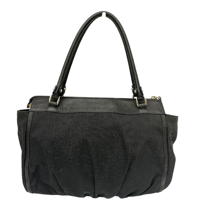 【GUCCI】グッチ アビー 189831 トートバッグ レディース 黒 ブラック ハンド GGキャンバス