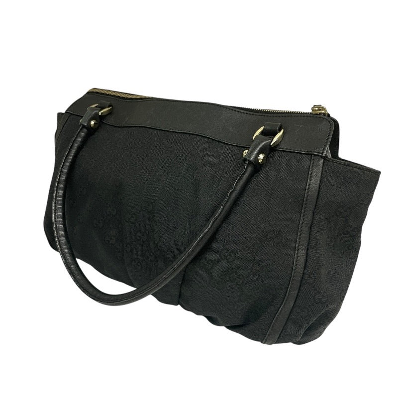 【GUCCI】グッチ アビー 189831 トートバッグ レディース 黒 ブラック ハンド GGキャンバス