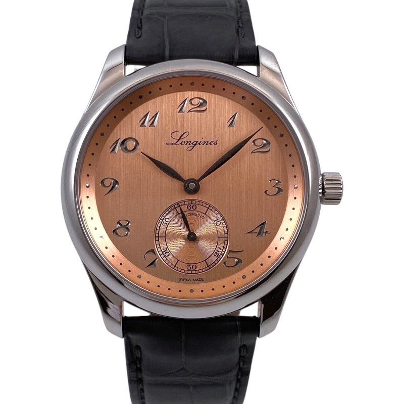 【LONGINES】ロンジン マスターコレクション L2.843.4 腕時計 ステンレススチール メンズ 自動巻き サーモン