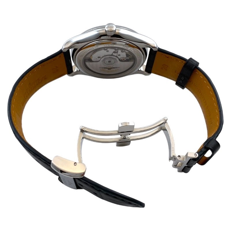 【LONGINES】ロンジン マスターコレクション L2.843.4 腕時計 ステンレススチール メンズ 自動巻き サーモン