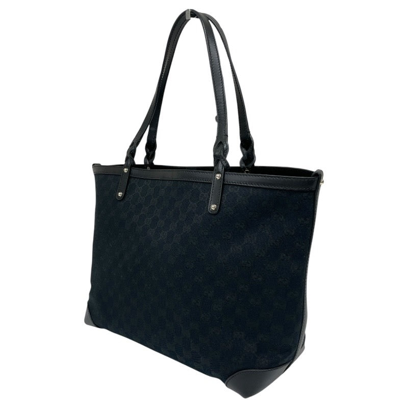 【GUCCI】グッチ ポーチ付 247209 トートバッグ レディース GGキャンバス 黒 ブラック ショルダー