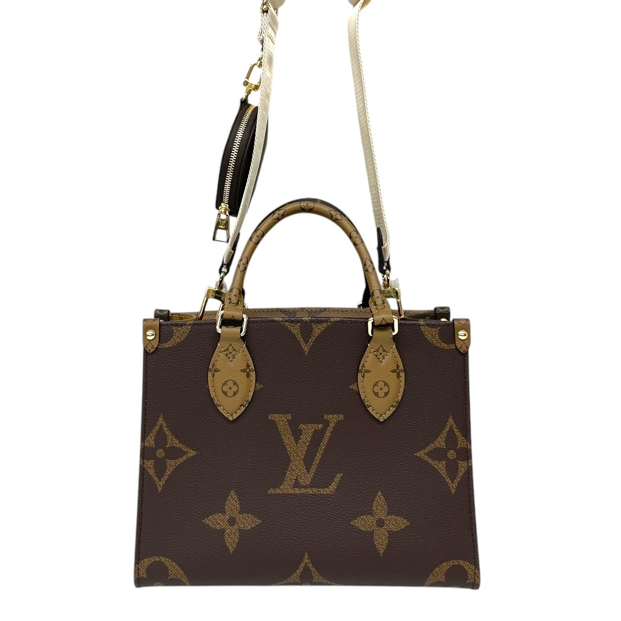 【LOUIS VUITTON】ルイ・ヴィトン オンザゴーPM M46373 ハンドバッグ レディース 2WAY モノグラム ジャイアント リバース