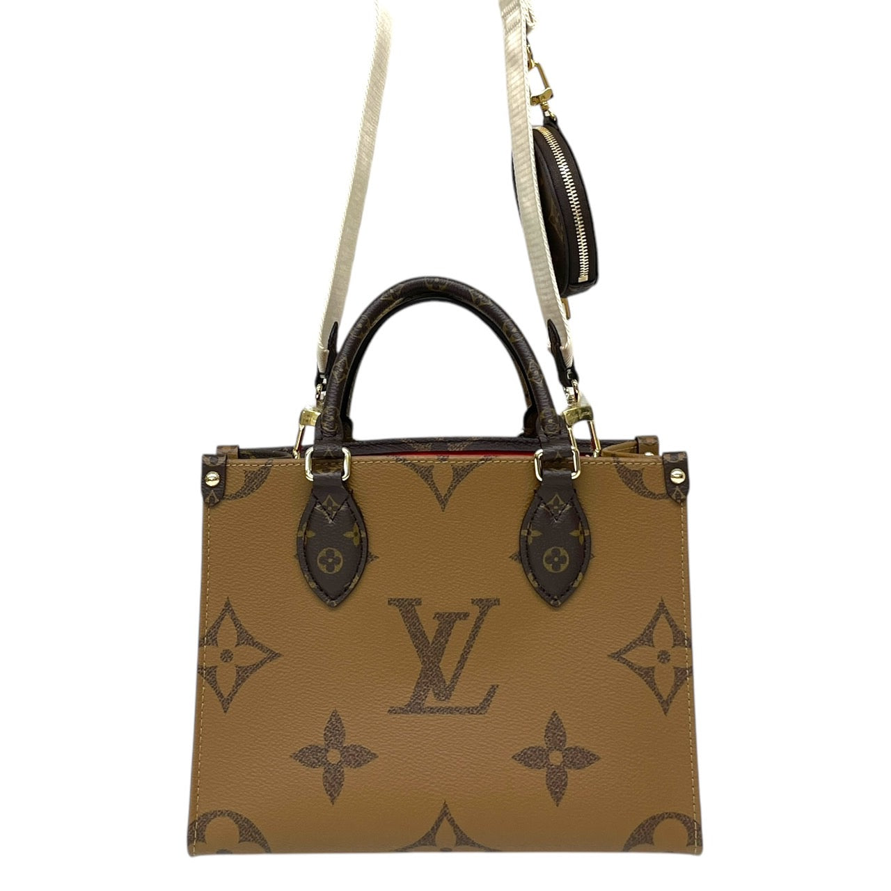 【LOUIS VUITTON】ルイ・ヴィトン オンザゴーPM M46373 ハンドバッグ レディース 2WAY モノグラム ジャイアント リバース