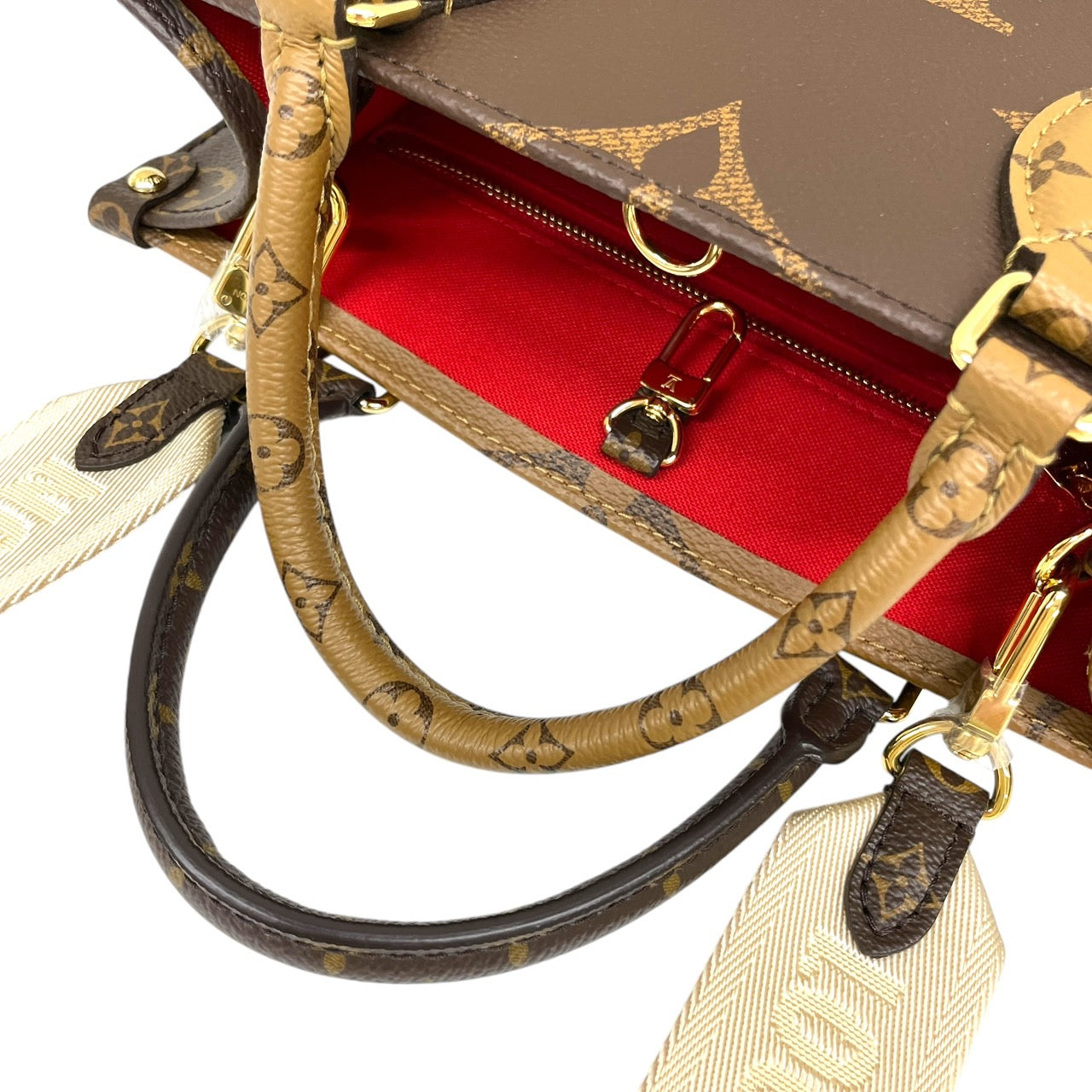 【LOUIS VUITTON】ルイ・ヴィトン オンザゴーPM M46373 ハンドバッグ レディース 2WAY モノグラム ジャイアント リバース