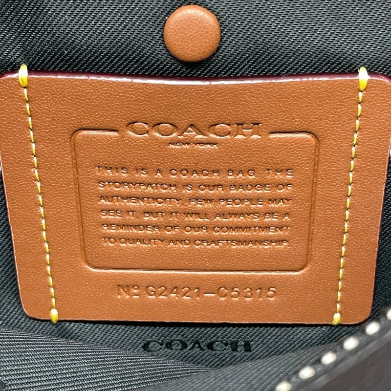 【COACH】コーチ チャーター クロスボディ24 G2421-C5315 ショルダーバッグ レザー メンズ 黒 ブラック