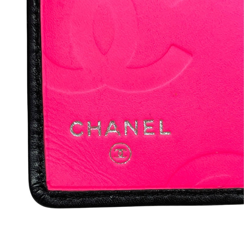 【CHANEL】シャネル カンボンライン A26717 長財布 レザー レディース 2つ折り 黒 ブラック 9番