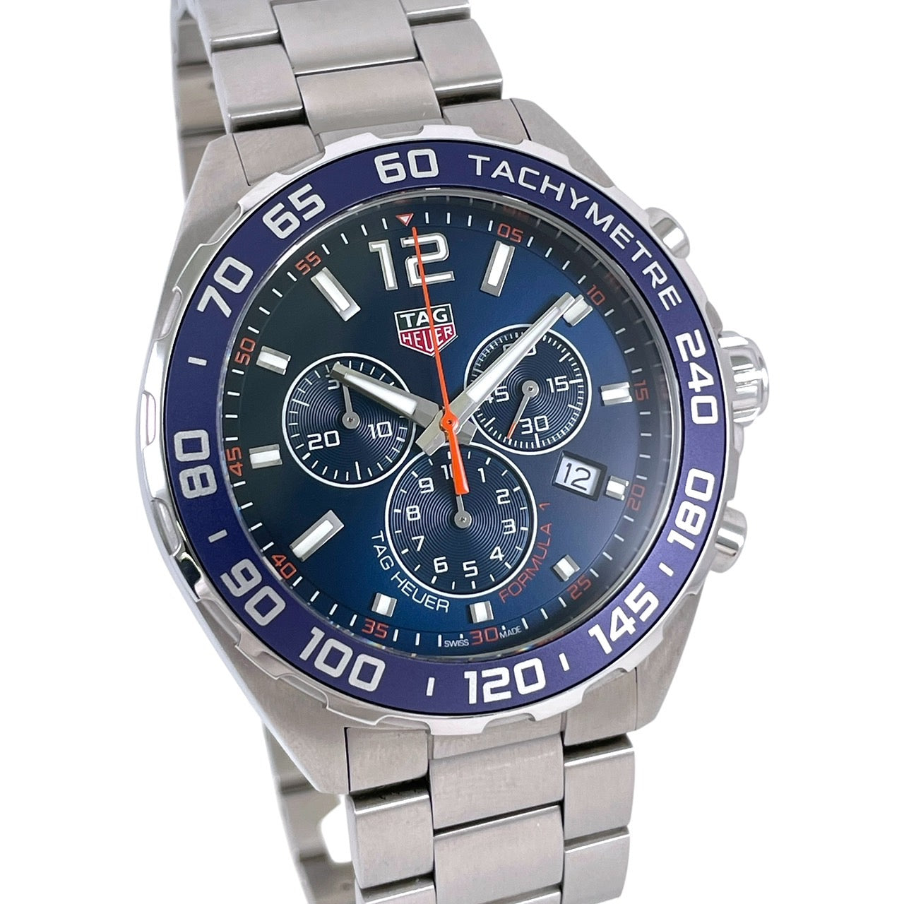 【TAG HEUER】タグホイヤー フォーミュラ1 クロノグラフ CAZ1014.BA0842 腕時計 ステンレススチール メンズ 青文字盤 ブルー FORMULA1 美品