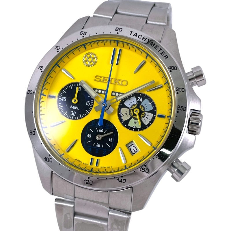 【未使用品】【SEIKO】セイコー ドクターイエロー すみっコぐらし 8T63-03N0 腕時計 ステンレススチール メンズ コラボ