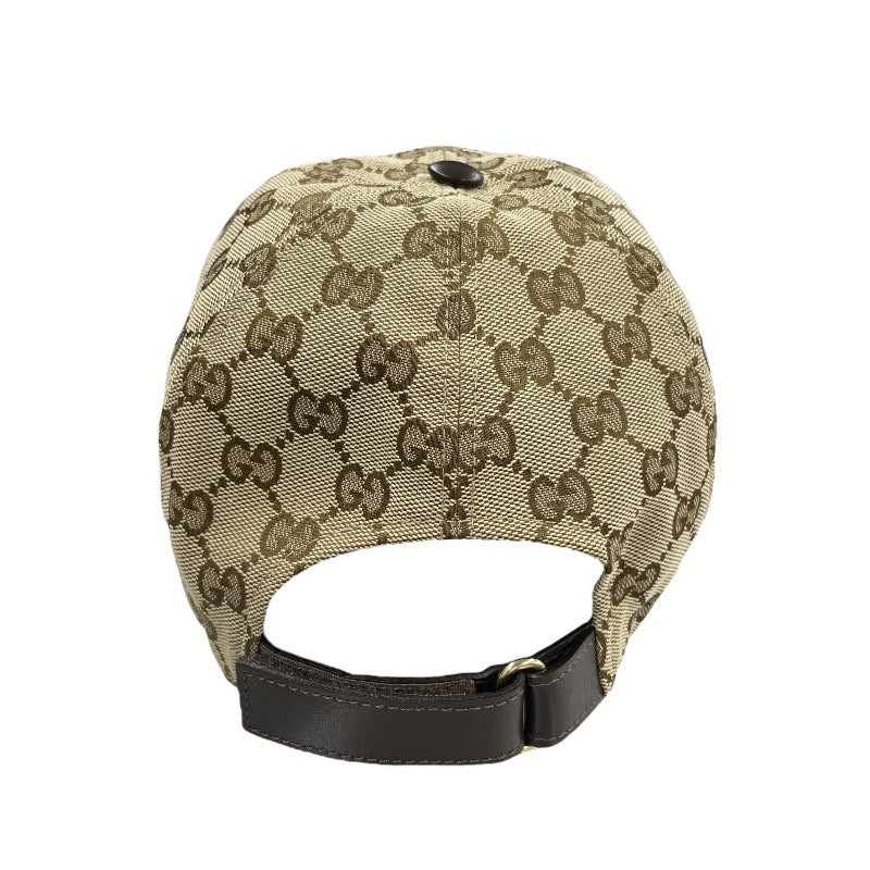 【GUCCI】グッチ 200035 キャップ GGキャンバス メンズ ベースボール サイズL 59cm ベージュ