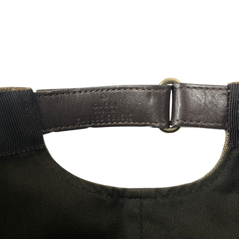 【GUCCI】グッチ 200035 キャップ GGキャンバス メンズ ベースボール サイズL 59cm ベージュ