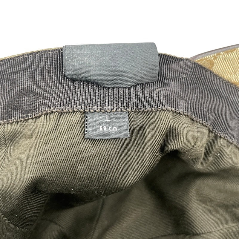 【GUCCI】グッチ 200035 キャップ GGキャンバス メンズ ベースボール サイズL 59cm ベージュ