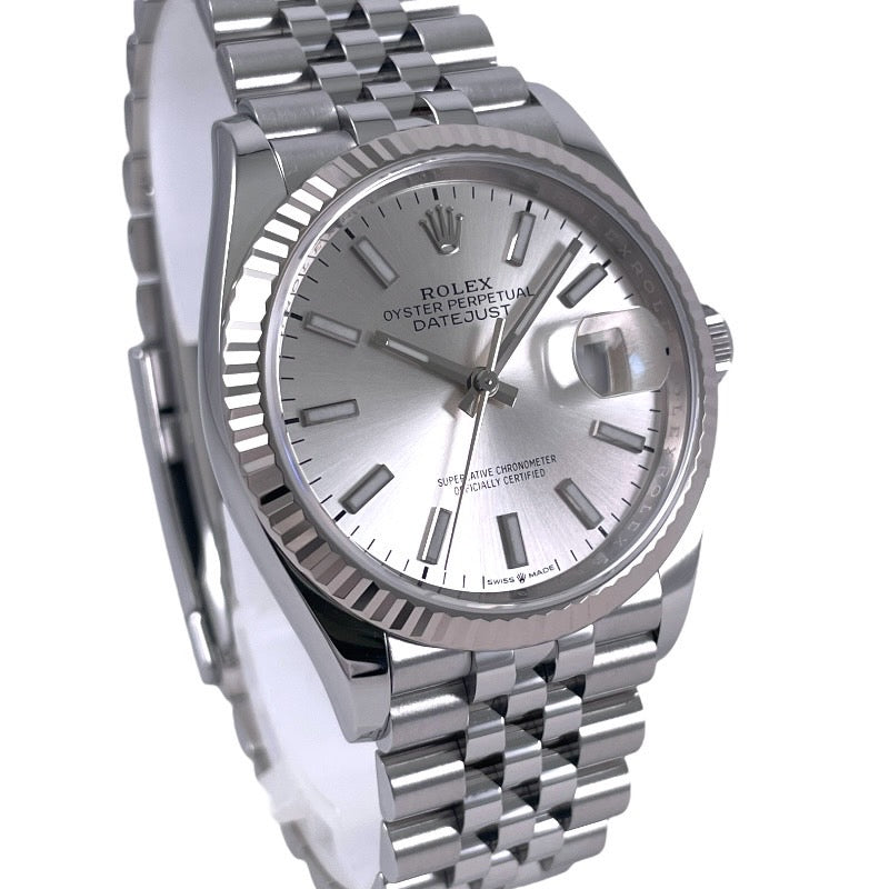 【ROLEX】ロレックス デイトジャスト36 126234 腕時計 SS/WG メンズ ランダム番 2019年ギャラ シルバー ジュビリー