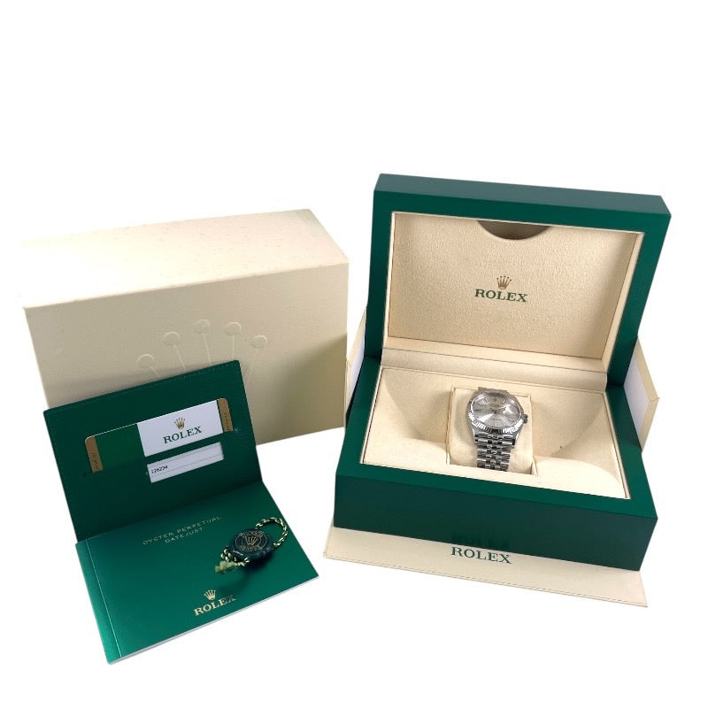 【ROLEX】ロレックス デイトジャスト36 126234 腕時計 SS/WG メンズ ランダム番 2019年ギャラ シルバー ジュビリー